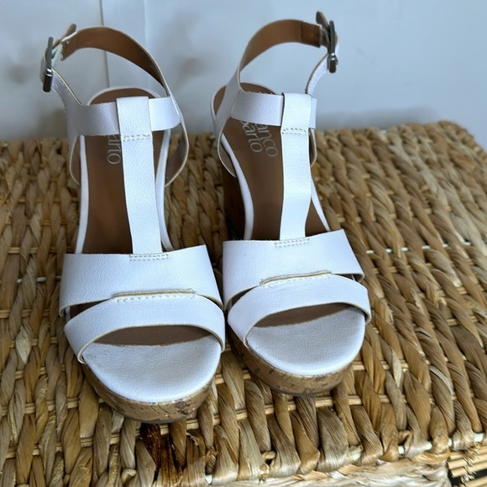 Franco Sarto White Sandals